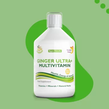   Swedish Nutra Ginger Ultra+ 500 ml - folyékonyvitamin és nyomelem koncentrátum