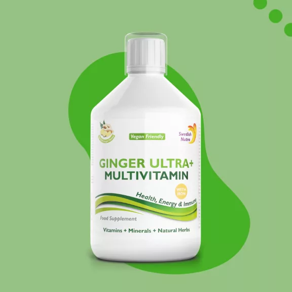 Swedish Nutra Ginger Ultra+ 500 ml - folyékonyvitamin és nyomelem koncentrátum Swedish Nutra Ginger Ultra+ 500 ml - folyékonyvitamin és nyomelem koncentrátum