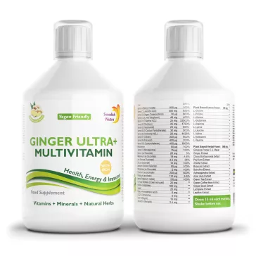   Swedish Nutra Ginger Ultra+ 500 ml - folyékonyvitamin és nyomelem koncentrátum