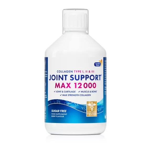 Swedish Nutra Cukormentes Joint Support Max 500 ml - folyékony ízületvédő kollagén, glükozamin, kondroitin, kurukuma és MSM Swedish Nutra Cukormentes Joint Support Max 500 ml - folyékony ízületvédő kollagén, glükozamin, kondroitin, kurukuma és MSM